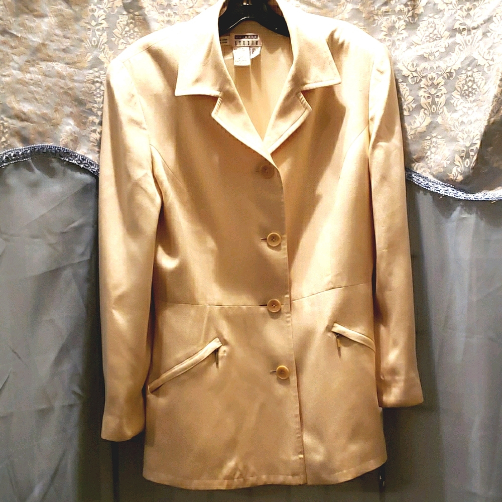 EPISODE STUDIO SILK BLEND SUIT BLAZER SZ 12